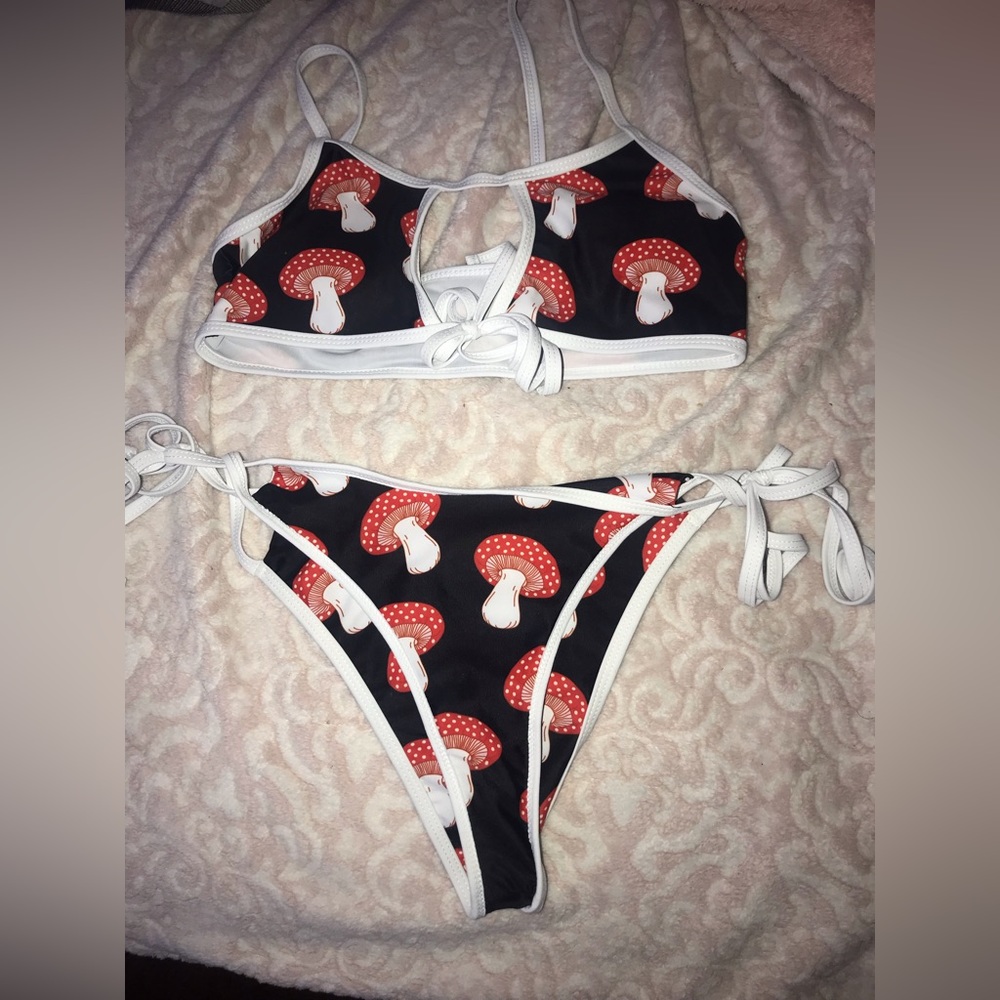 Shein mushroom bikini